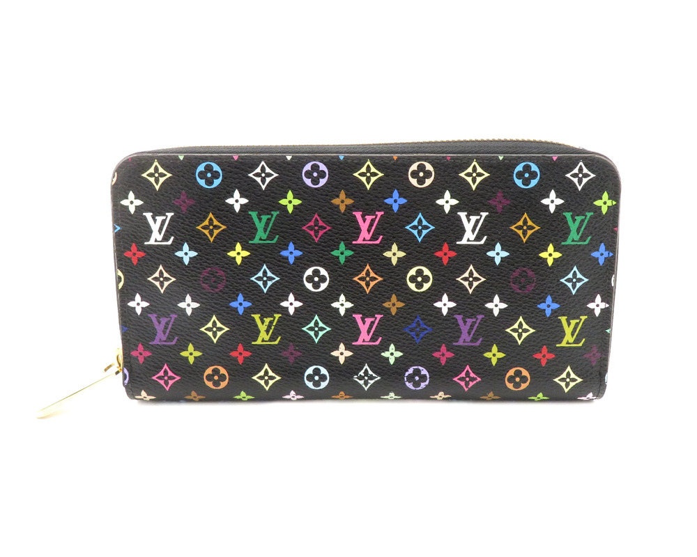 LOUIS VUITTON Zippy Wallet Multicolor Noir Black Grenade